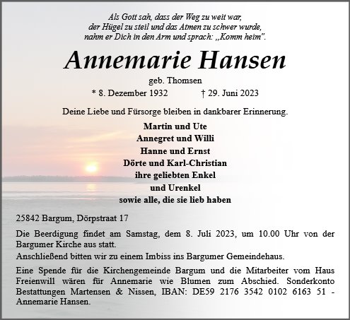 Annemarie Hansen
