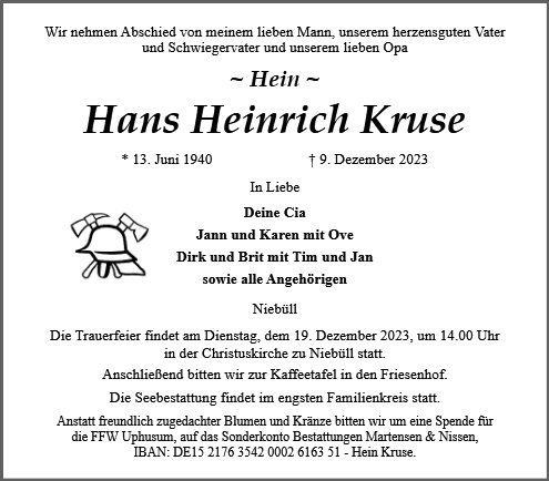 Hans Heinrich Kruse