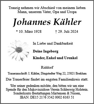 Johannes Kähler