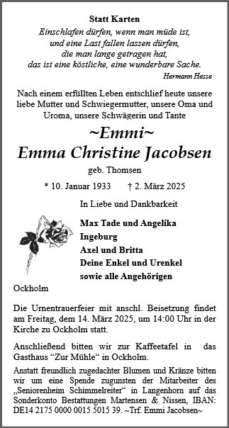 Emma Christine Jacobsen