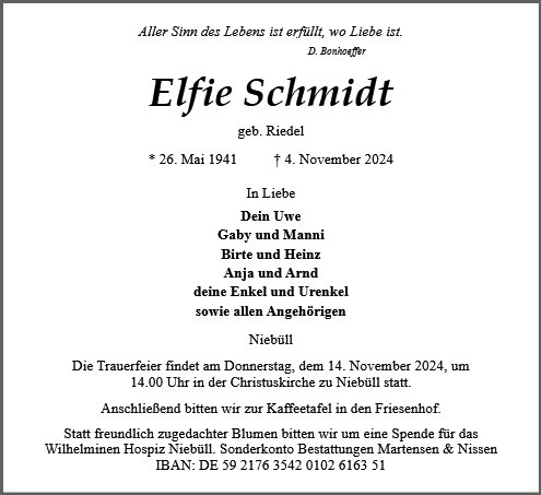 Elfriede Schmidt