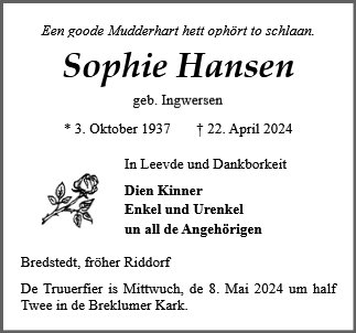 Sophie Hansen