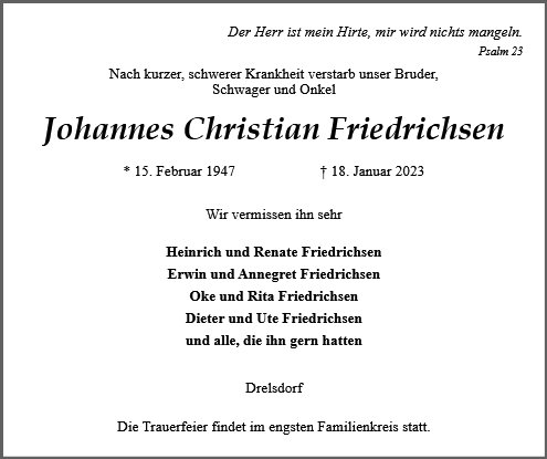 Johannes Friedrichsen
