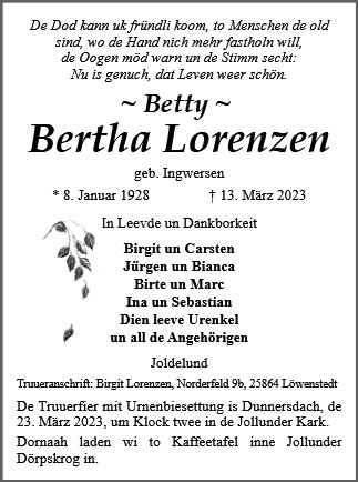 Bertha Lorenzen