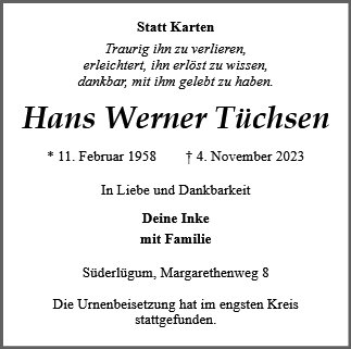 Hans Werner Tüchsen