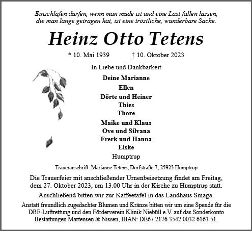 Heinz Otto Tetens