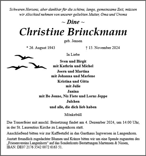 Christine Brinckmann