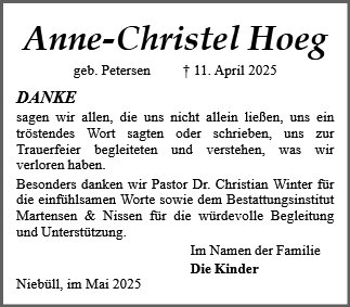 Anne Christel Hoeg