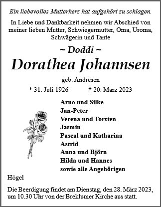 Dorathea Johannsen