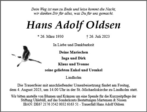Hans Adolf Oldsen