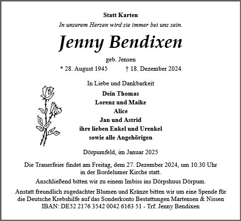 Jenny Bendixen