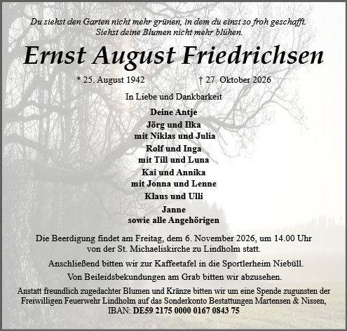 Ernst August Friedrichsen