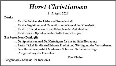 Horst Siegfried Christiansen