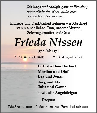 Frieda Nissen