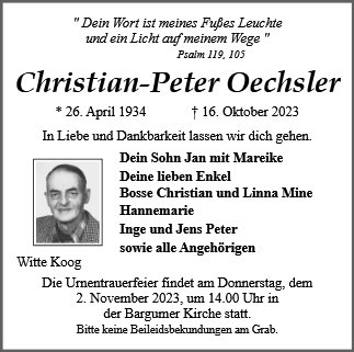 Christian Peter Oechsler