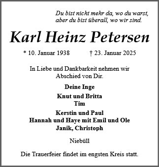 Karl Heinz Petersen