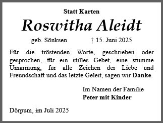 Roswitha Aleidt