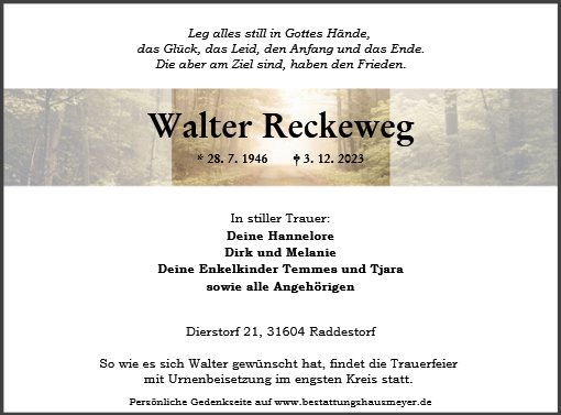 Walter Reckeweg