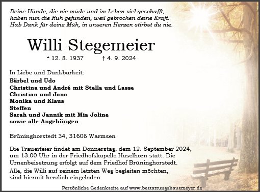 Willi Stegemeier