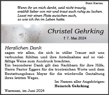 Christel Gehrking