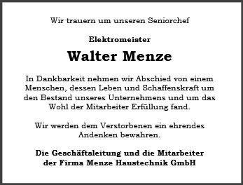 Walter Menze