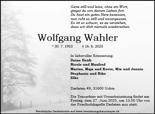 Wolfgang Wahler