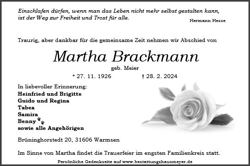 Martha Brackmann