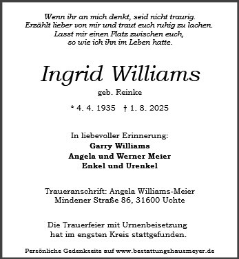 Ingrid Williams