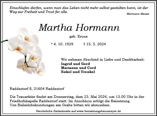 Martha Hormann