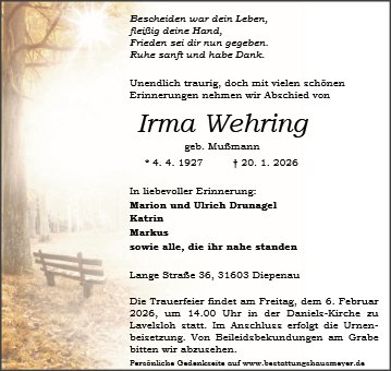Irma Wehring