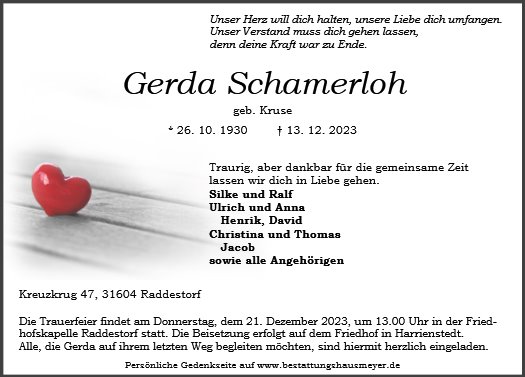 Gerda Schamerloh