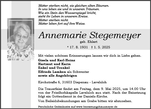 Annemarie Stegemeyer