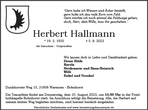 Herbert Hallmann