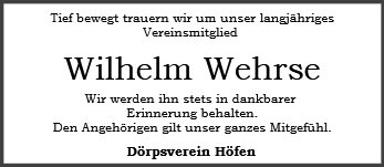 Wilhelm Wehrse