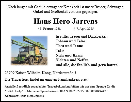 Hans Hero Jarrens