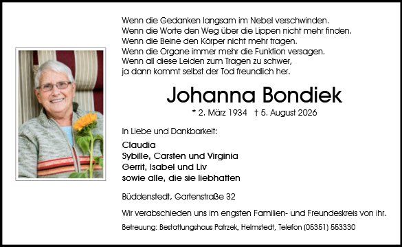 Johanna Bondiek