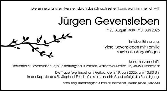 Jürgen Gevensleben