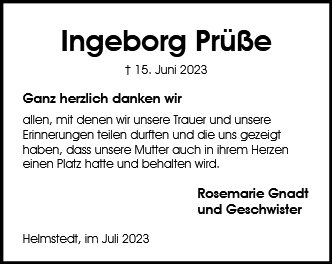 Ingeborg Prüße