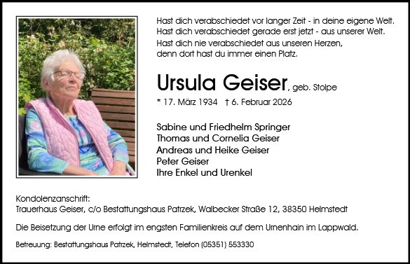 Ursula Geiser