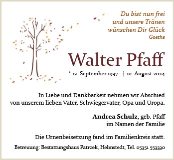 Walter Pfaff