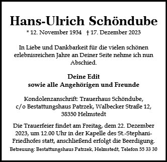 Hans-Ulrich Schöndube