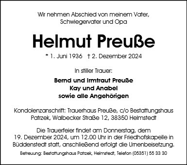 Helmut Preuße