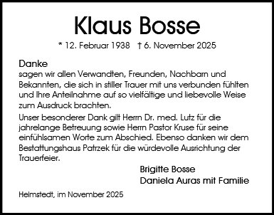 Klaus Bosse