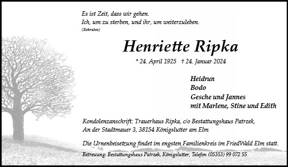 Henriette Ripka
