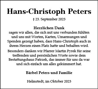 Hans-Christoph Peters