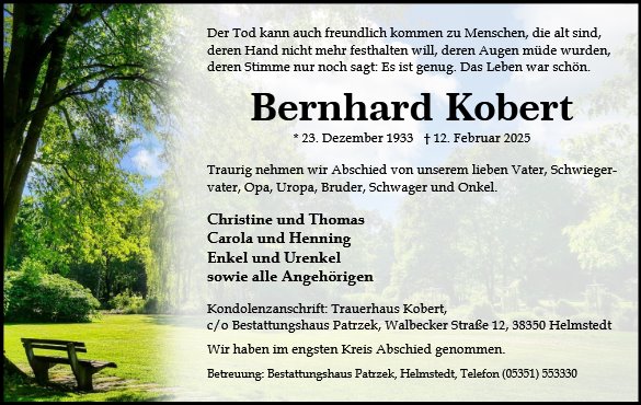 Bernhard Kobert