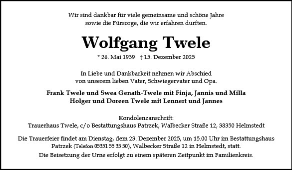 Wolfgang Twele