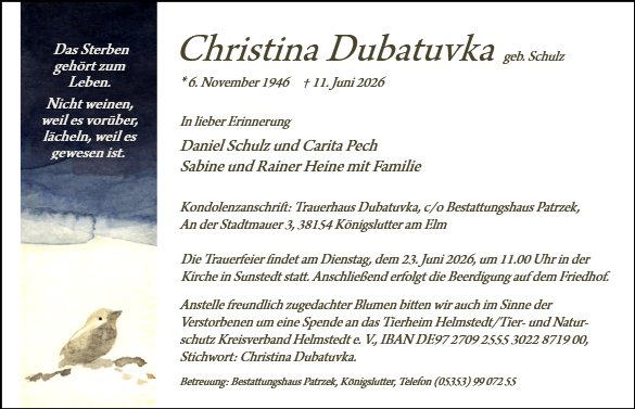 Christina Dubatuvka