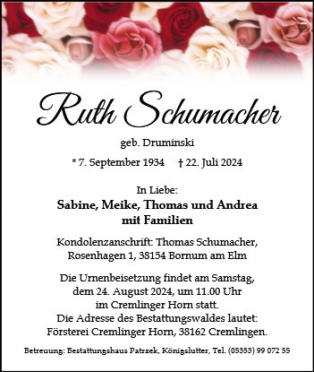 Ruth Schumacher