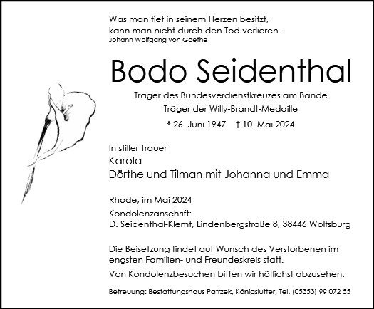 Bodo Seidenthal